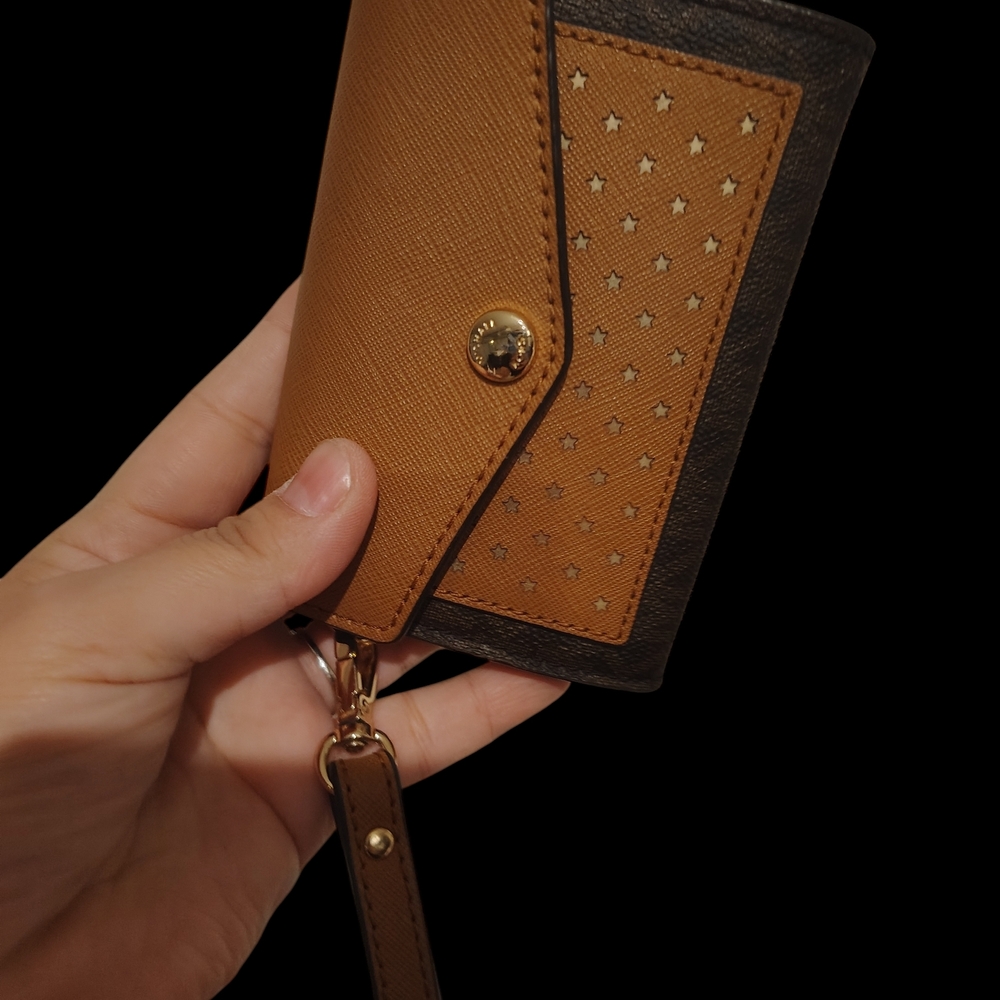Brown and Black Star Pattern Wallet